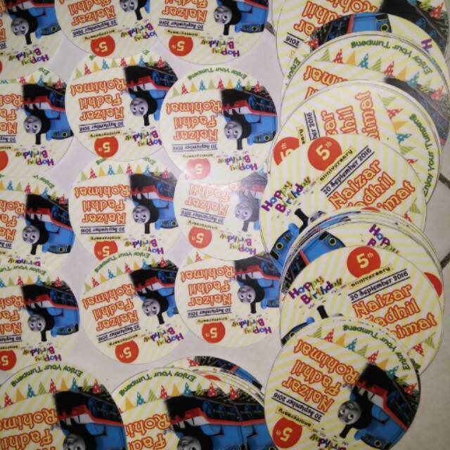 

Stiker cetak ukuran A3/label puding dll