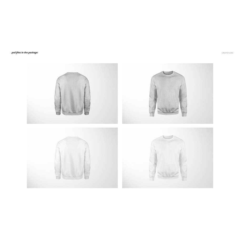 Sweatshirt Mockup Set - Photoshop