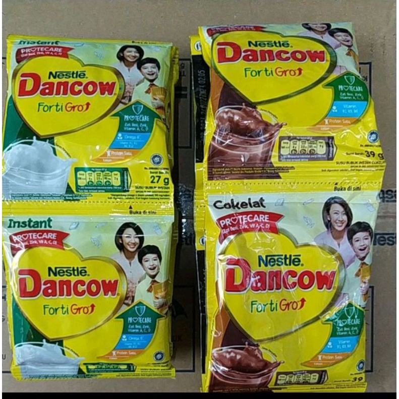 

Susu Dancow Instan dan Coklat Rencengan (Isi 10 Sachet)