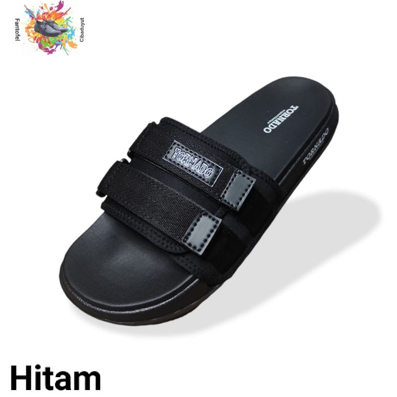 Sandal Slide Selop Formal Casual Unisex By TORNADO Cibaduyut