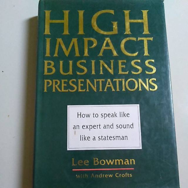 

Buku High Impact Business Presentations