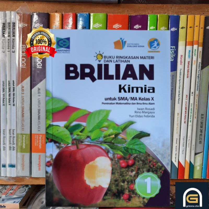 Brilian Kimia Jilid 1 Untuk SMA/MA Kelas X K13N Ed. Revisi Prog. Peminatan Matematika dan Ilmu-ilmu 