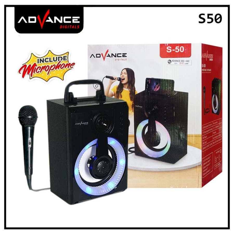 Advance TWS S50 Speaker Bluetooth Advance S-50 Free Mic