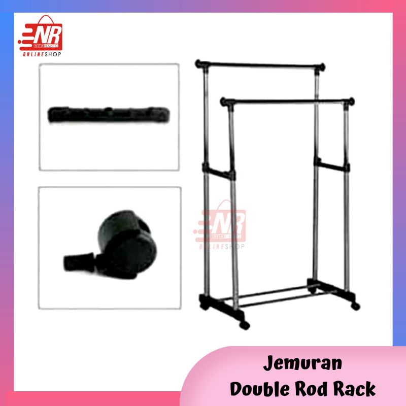 Rak Gantung Baju / Double road rack.rak serbaguna