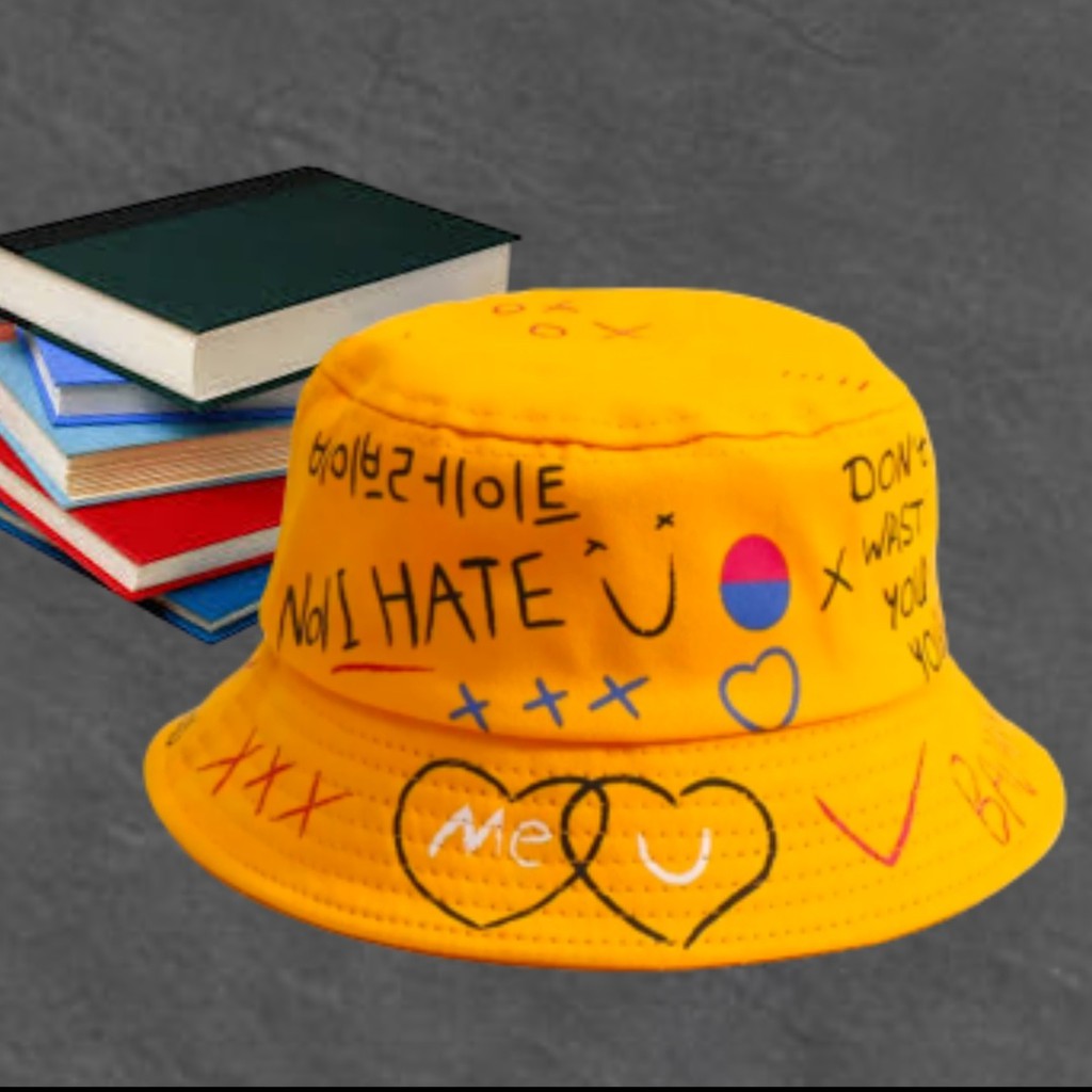 [✅COD] Bayar Di Tempat Topi bucket bolak balik BADDAS terbaru/topi terlaris