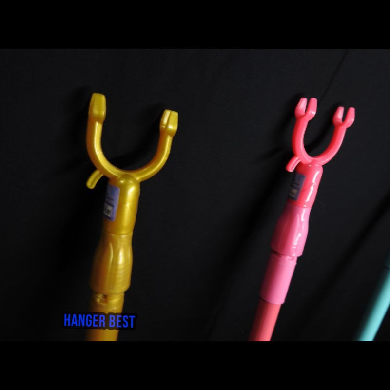 Tongkat / Sodokan / Galah Hanger Gantungan Baju Display Toko | Plastik