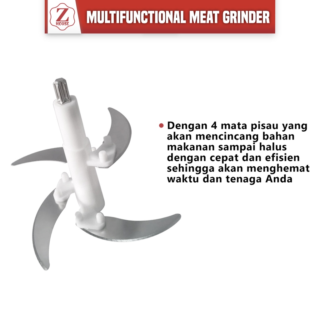 Blender Daging Elektrik Chopper Blender Daging Chopper Meat Blender Elektrik Stainless Steel Chopper Blender Chopper Stainless Multi Fungsi Serba Guna Food Grade Blender Bumbu Dapur Blender Daging Blender Elektrik Bagus