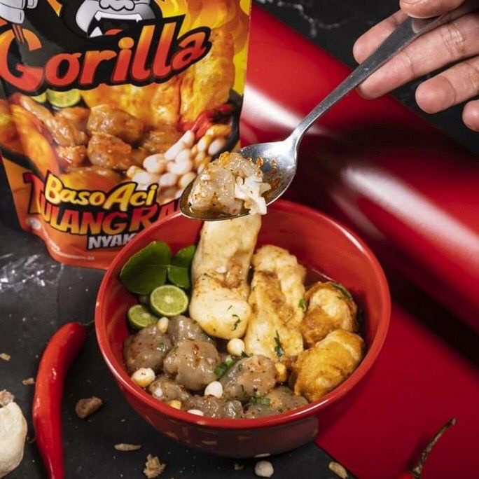 Baso Aci Tulang Rangu Gorilla Premium Pedas Nyakrek Abis Khas Garut 200gr