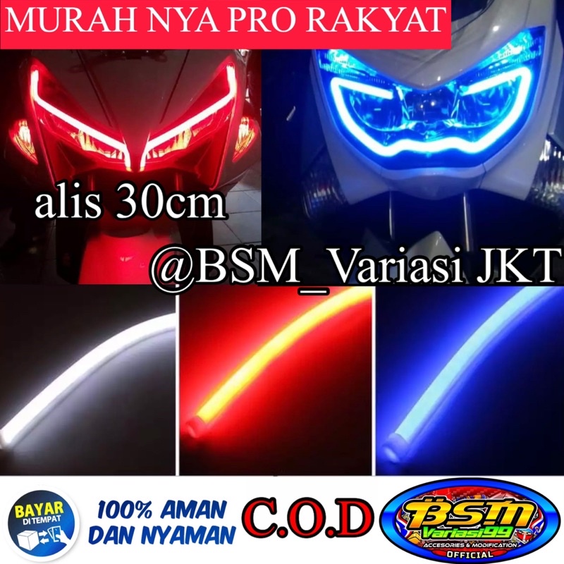 Lampu LED Alis Flexible Alis Motor 30cm LED Warerproof anti panas anti air berkualitas