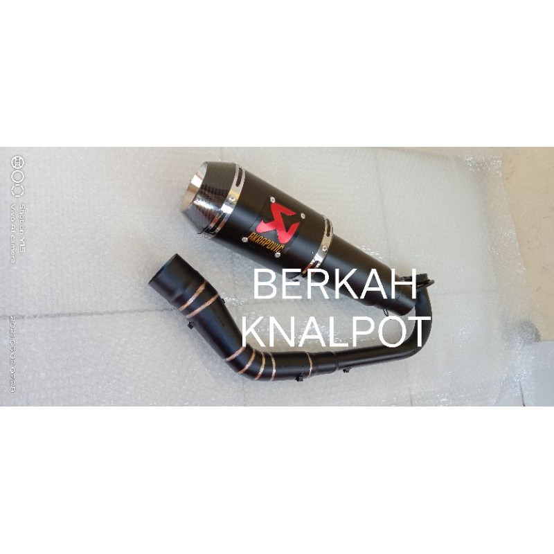 Knalpot racing Akrapovic GP M1 Vario Nmax PCX Aerox Adv150 Beat Scoppy Mio Akrapovic doff fullsystem