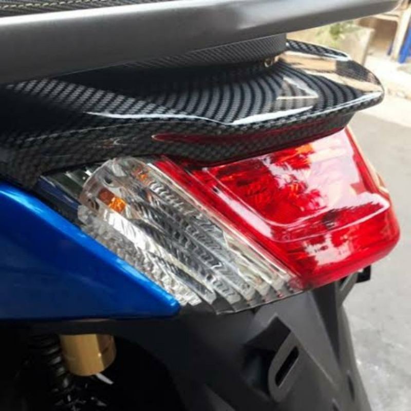 Ducktail Nmax Karbon Daktail Nmax Sirip Lampu Stop Nmax Cover Topi Lampu stop Nmax Old 2015-2019 Merk Nemo Original