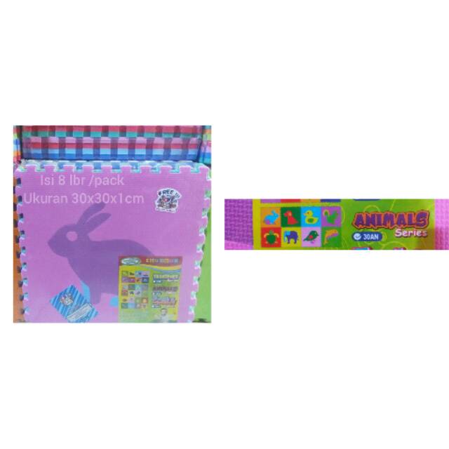 Puzzle Karpet Busa Edumate Animals