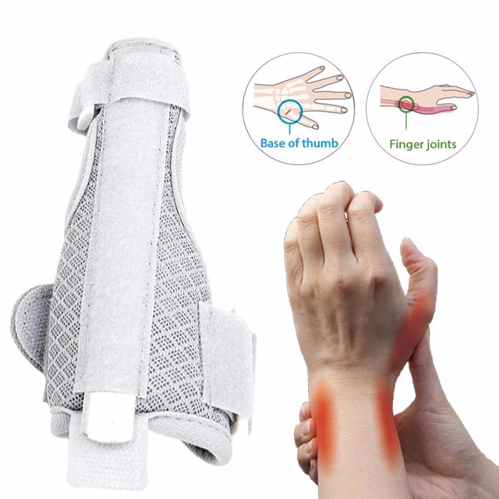 QUINTON Sprain Protection Wrist Thumb Splint Protective Gear Wrist Brace Thumb Brace Fix the Wound Finger Sprain Adjustable Wrist Support Hand Support/Multicolor