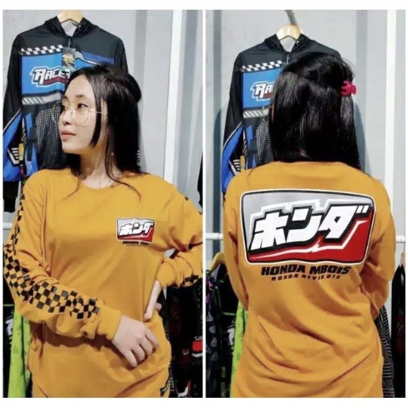 kaos Honda gank Honda squad lengan panjang