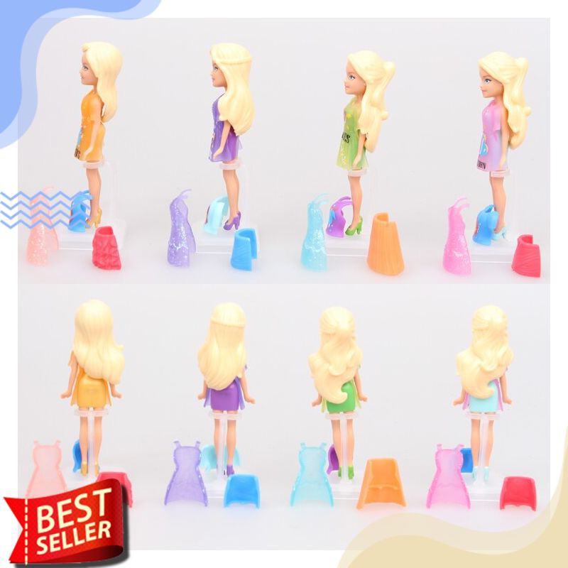 Action Figure Import Termurah Asli 12 Pcs/set Cute Lps Polly Saku Gadis Boneka Anime Mainan Untuk An