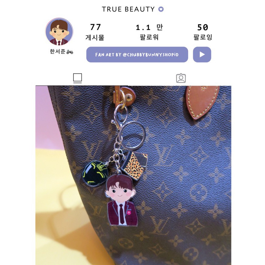 True Beauty Drama Han Seo Jun Fan Art Hwang In Youp Acrylic Keychain