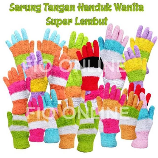 Sarung Tangan HANDUK SALUR WRN Soft / WRN Tua