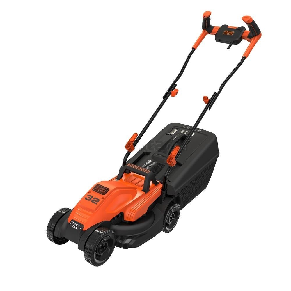 Mesin Potong Rumput Dorong Listrik Black Decker 1200W 32cm Lawn Mower