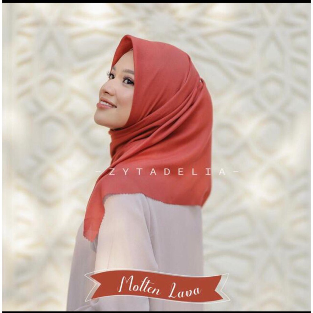 Jilbab Zyitadelia scarf Molten Lava Preloved