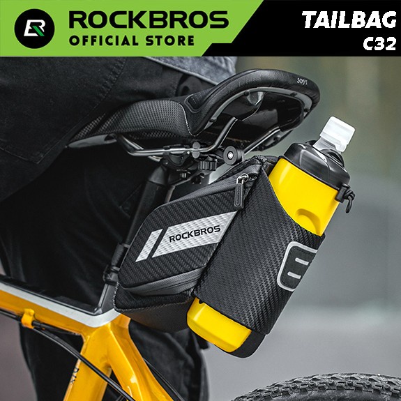 Tas Sepeda Sadel RB MTB SELI ROCKBROS Water Bottle Pocket Tail Bag C32 BEST SELLER