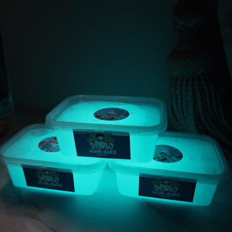 GLOW IN THE DARK SLIME BLUE 200GRAM BY ELIPTOYS BEST SELLER