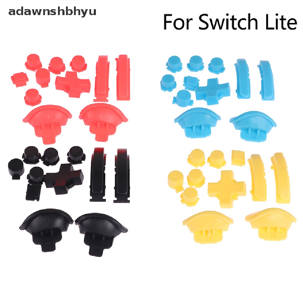 Adawnshbhyu for Switch Lite L R ZL ZR Button Pengganti Konsol Game NS Lite (11Pcs)