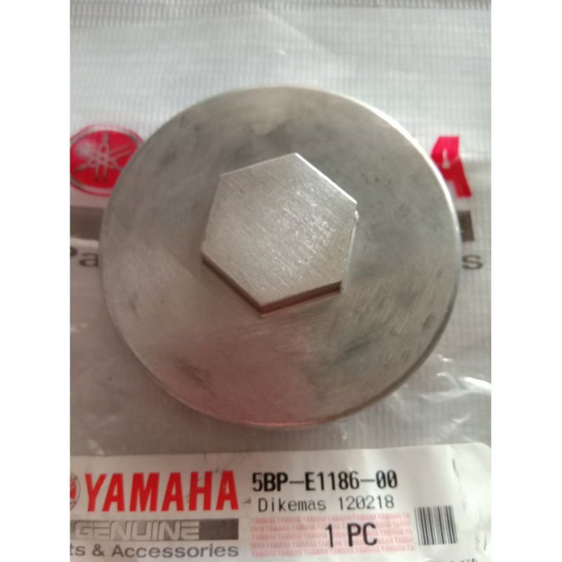 TUTUP STELAN KLEP IN/EX ORIGINAL YAMAHA SCORPIO Z/COVER, CYLINDER HEAD 5BP-E1186-00