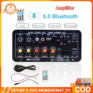 Amplifier Board Audio Bluetooth USB Radio TF DIY Subwoofer Karaoke Power Stereo Bass Audio Karaoke FM Papan AW-322