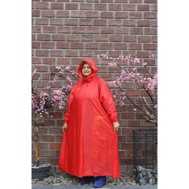 Jas Hujan Gamis Jumbo  /Jas Hujan Wanita Muslimah Jumbo – Hijas