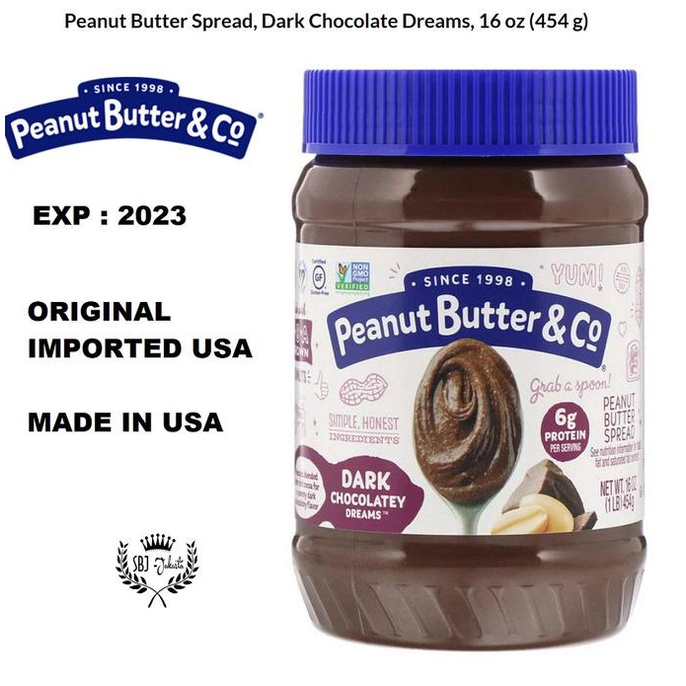 

Peanut Butter & Co Peanut Butter Dark Chocolate Dreams Made In USA
