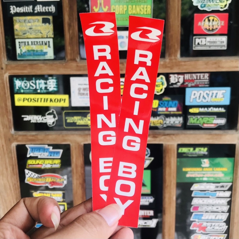 Stiker Motor Racing Boy RCB Panjang 16x2,6cm ( BIJIAN / per pcs)