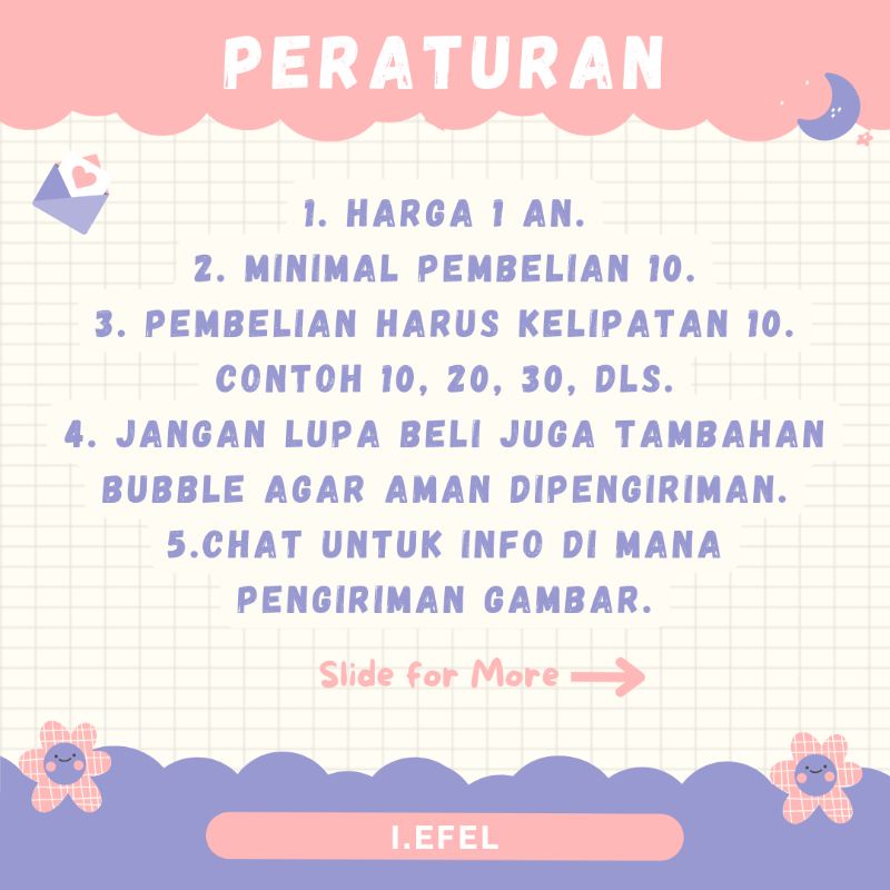 PHOTOCARD CUSTOM 2 SISI TER UWU (BTS BLACKPINK KPOP APAPUN ITU) - i.efel -