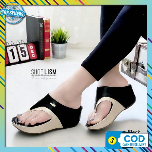 Sendal Remaja Murah Sepatu Sandal Pesta Wanita Remaja Wedages Wanita-  Cafana Sandal Wedges Wanita S