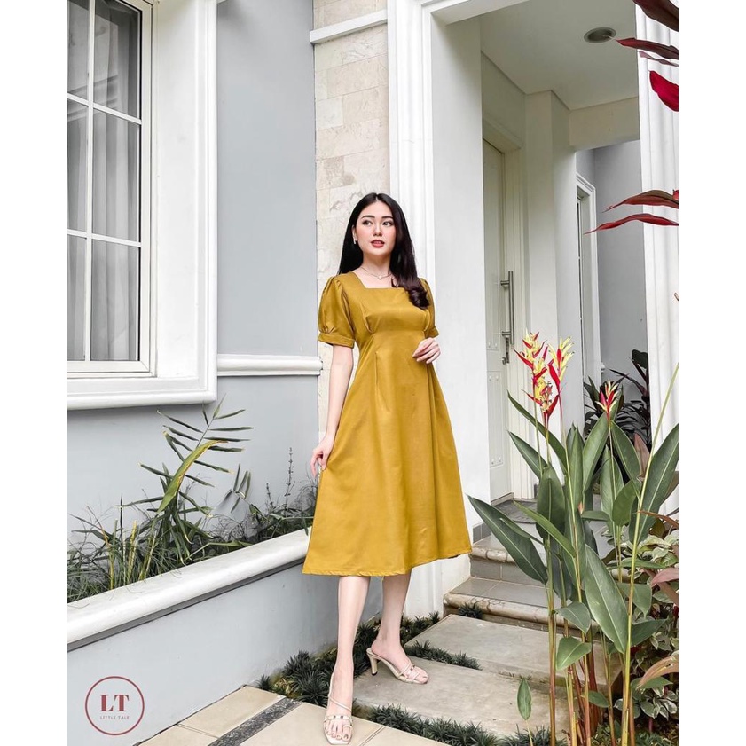 Toply shop COD Dres  Yona / Dres wanita kiri kana ada kantong / pakaian wanita