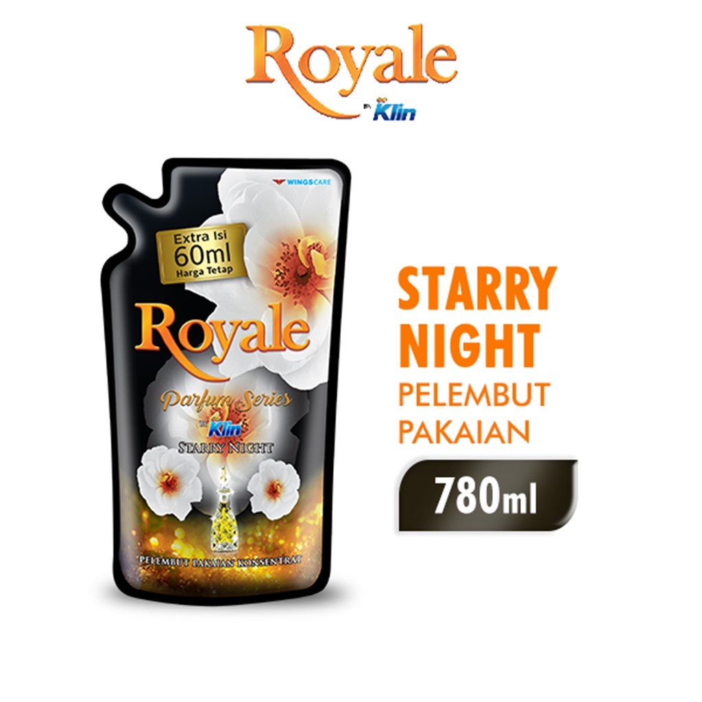 Jual ROYALE Parfum Series By Soklin SOFTENER Pelembut Dan Pewangi Pakaian White Strarry Night