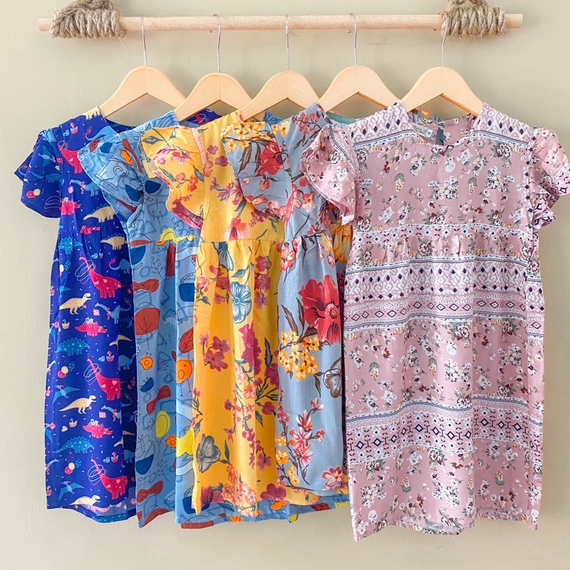EVANY DRESS | baju anak wanita dress anak wanita bahan rayon