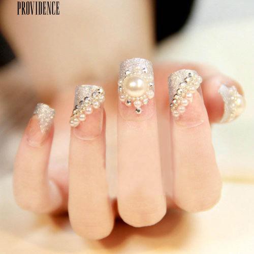 [Bayar Di Tempat]  3 Ukuran Nail Art Wheel Putih Faux Pearl Nail Dekorasi DIY Decal Alat Manicure