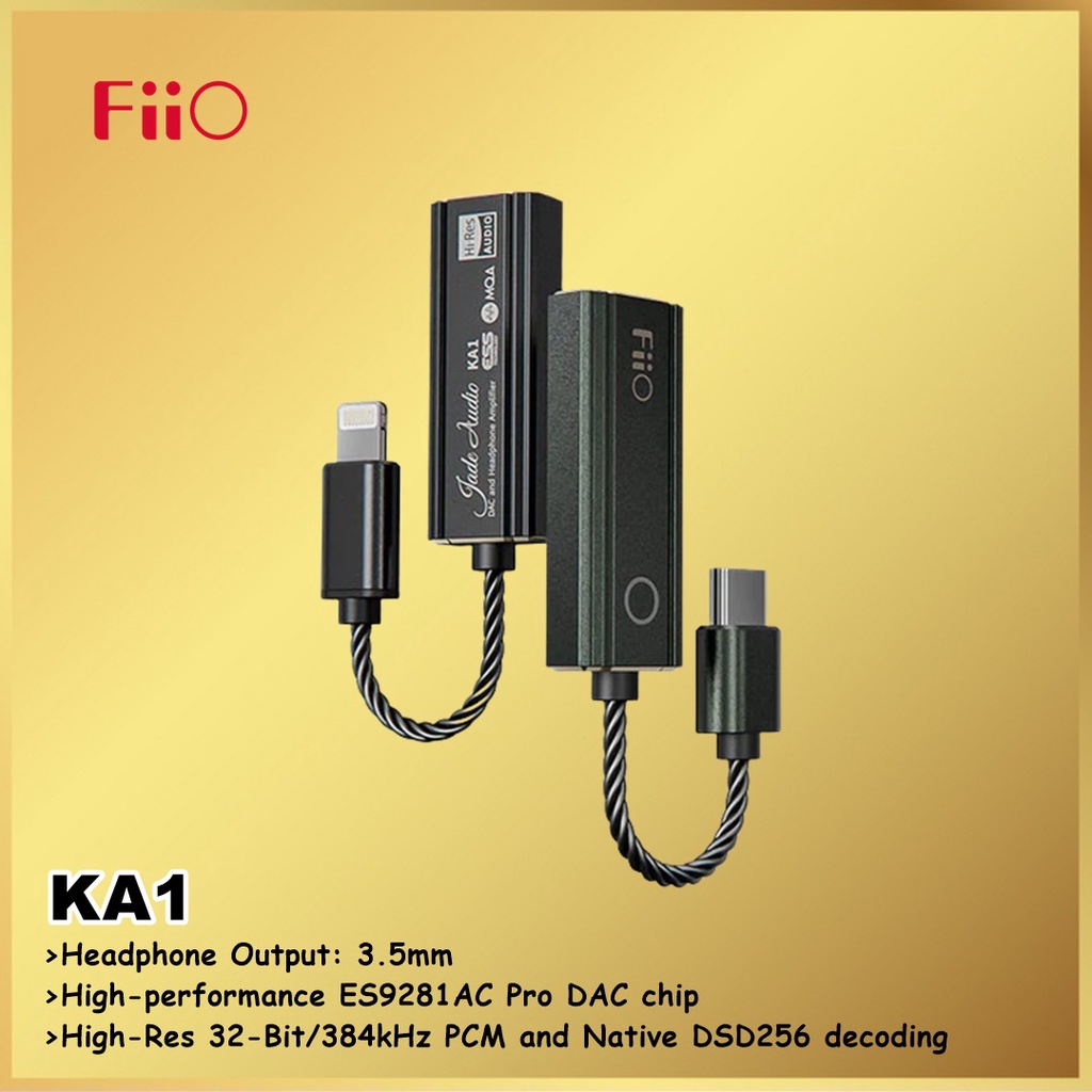 FiiO Jade KA1 Compact Portable DAC and Amplifier Dongle USB DAC 3.5mm