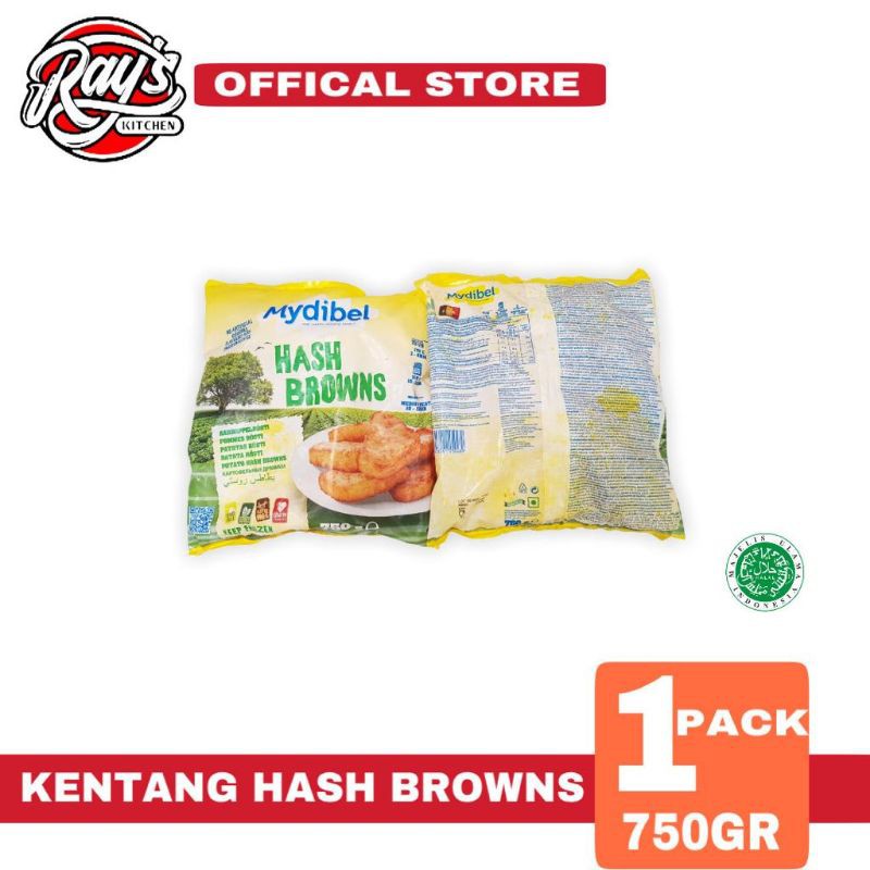 Mydibel Hash Brown 750gr Kentang Goreng Belgia Premium