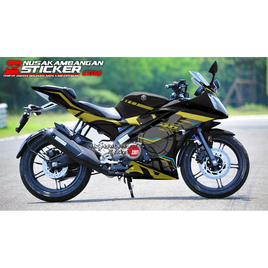 Stiker R15 V2 Fullbody BPROJET 46 HITAM KUNING