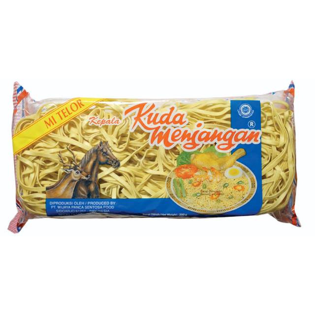 

Mie Kuda Menjangan / Mie Telur Kuda Menjangan Bulat / Pipih 200gr