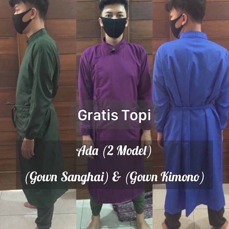 Gown Apd Gown Medis Surgical Gown Jubah Medis Jas Laboratorium Apron Medis Apron Baju OK