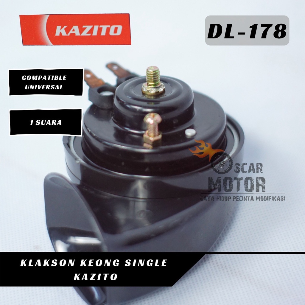 Klakson Keong  Universal Single 12Voltage Terompet Motor Listrik Nyaring   By Mega_Racing