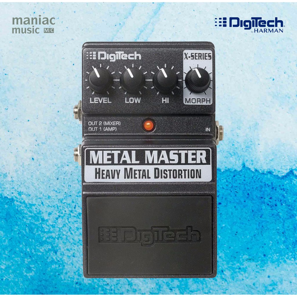 Digitech XMMV Metal Master - Efek Gitar. Distortion. Heavy. Morph. Dual Output