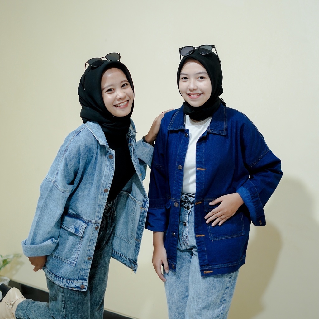 WOW- KANZA JAKET PREMIUM/JAKET JEANS WANITA PREMIUM