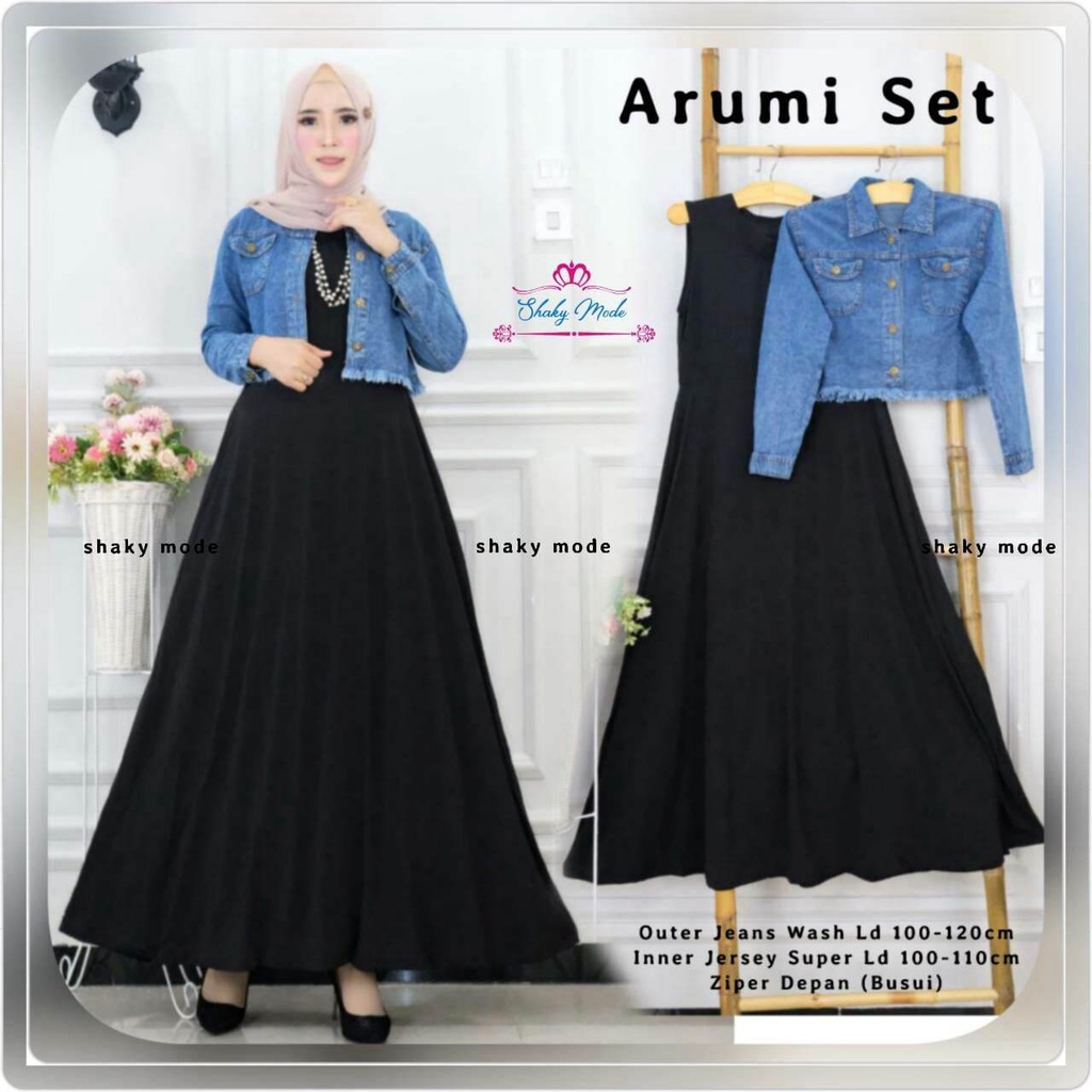 ARUMI SET | LD 100CM | SETELAN JEANS | BAJU JEANS