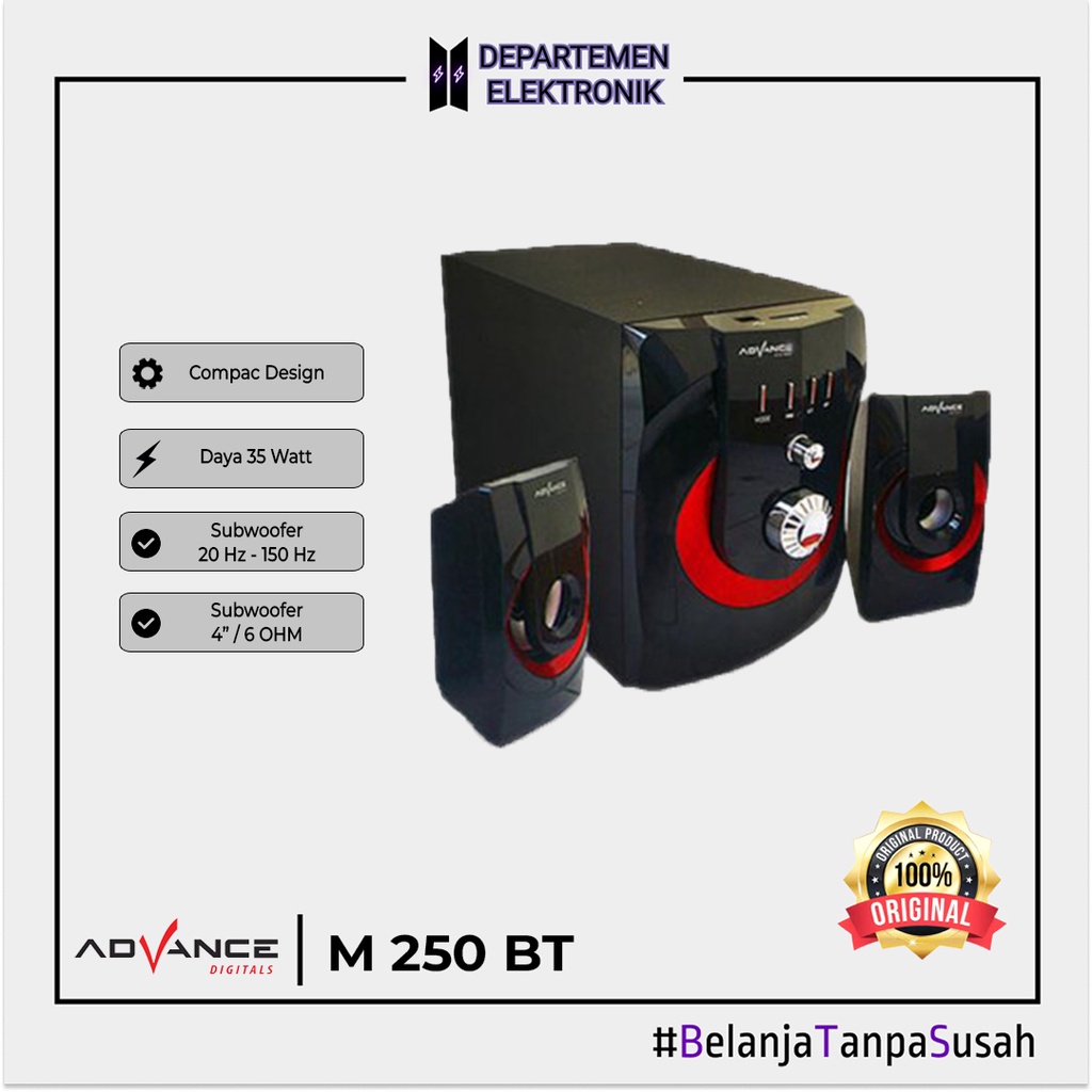 ADV SPEAKER M 250 BT MURAH BANGET / GARANSI RESMI