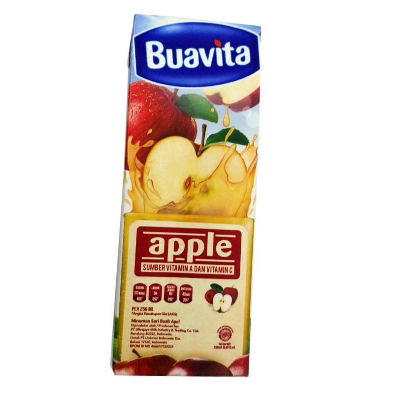 

Buavita Juice Apple Kotak 245Ml