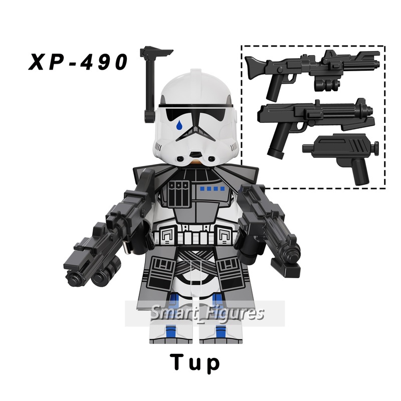 Kt1064 Mainan Action Figure Karakter Film Star Wars Minifigures Echo Fives Kix Tup Jesse