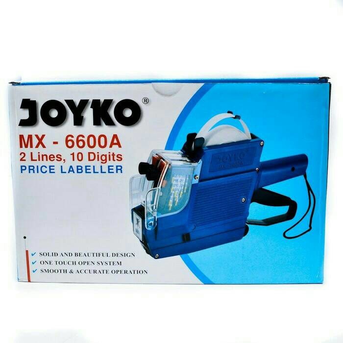 TEMBAKAN LABEL HARGA JOYKO MX 6600A 2 LINE 10 DIGITS GROSIR MURAH